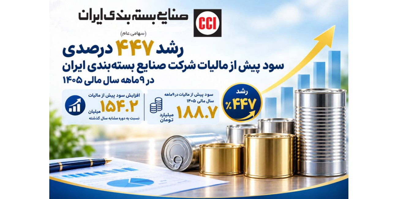 رشد 447 درصدی سود پیش از ...